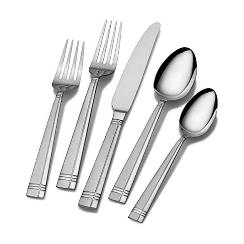International Silver Dawson Frost Stainless Steel Flatware, 20-Piece Set, Service for 4 - Image 1